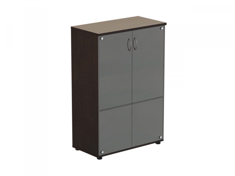 Офисная мебель Референт Шкаф для документов средний с прозрачным стеклом Р.Шс-3С